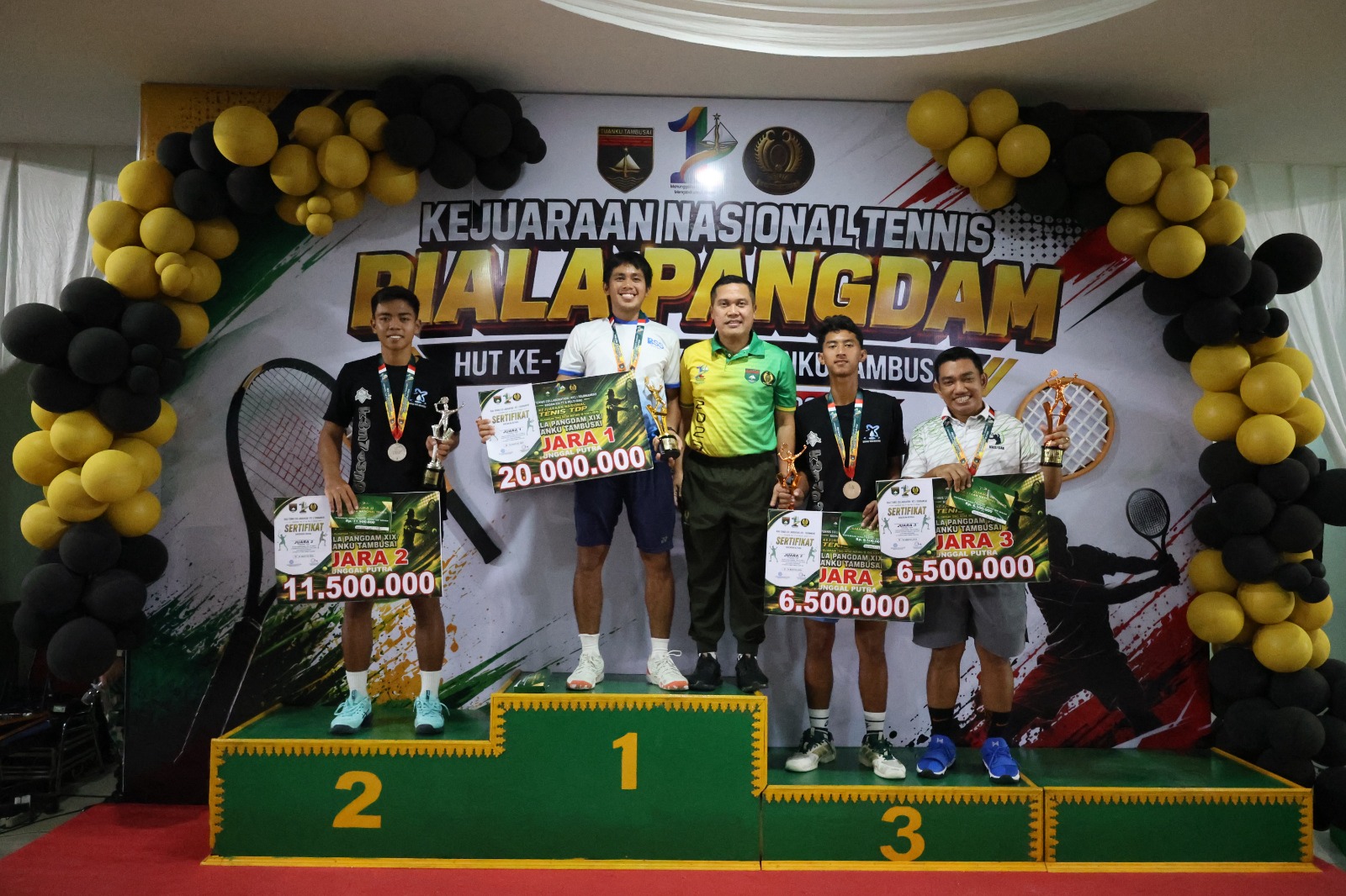 Pangdam XIX Tuanku Tambusai Tutup Kejurnas Tenis Piala Pangdam, Sportivitas Jadi Penegasan