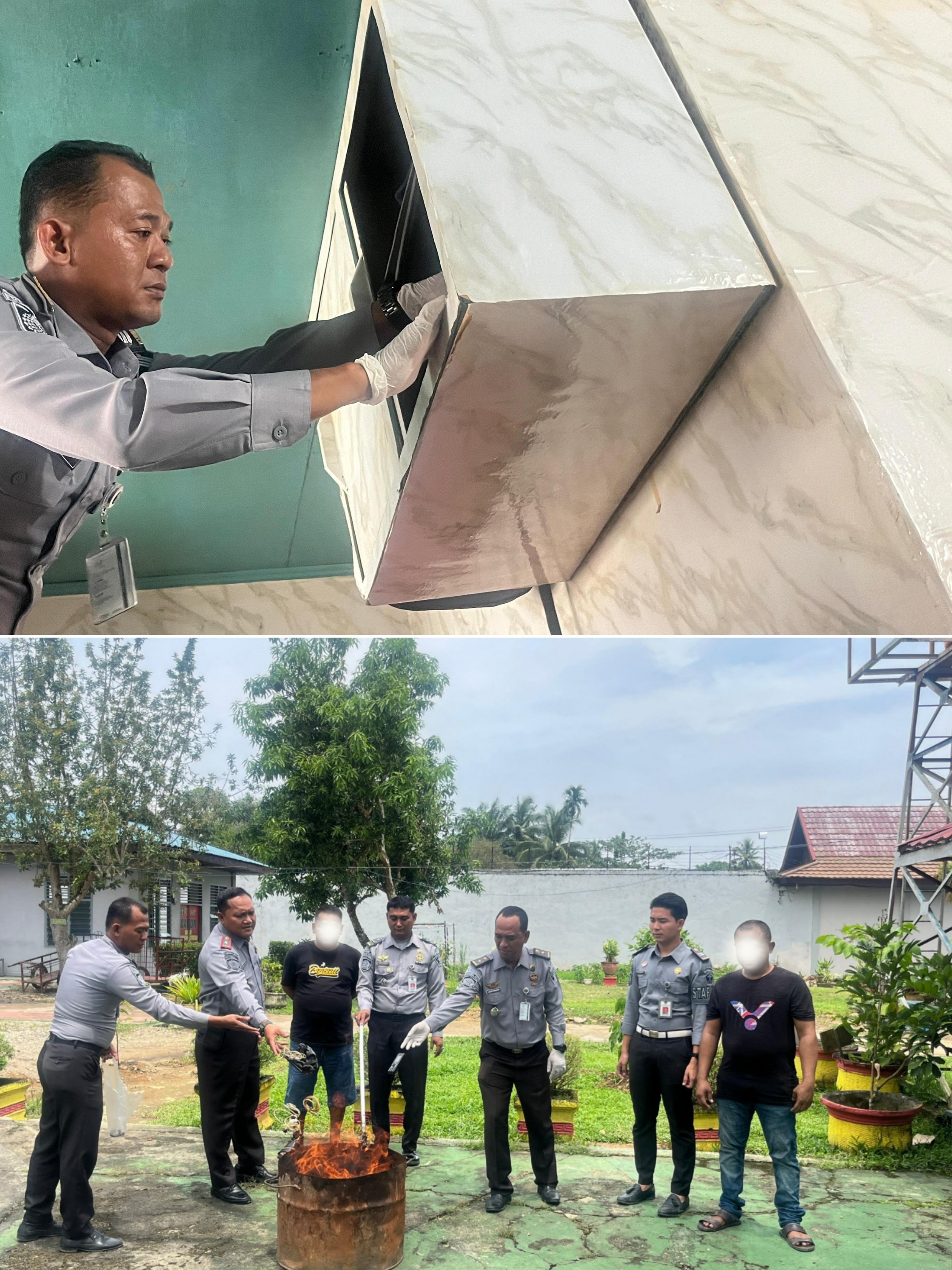 Jaga Ramadhan agar Tertib, Lapas Pasir Pangarayan Sidak Kamar Hunian WBP