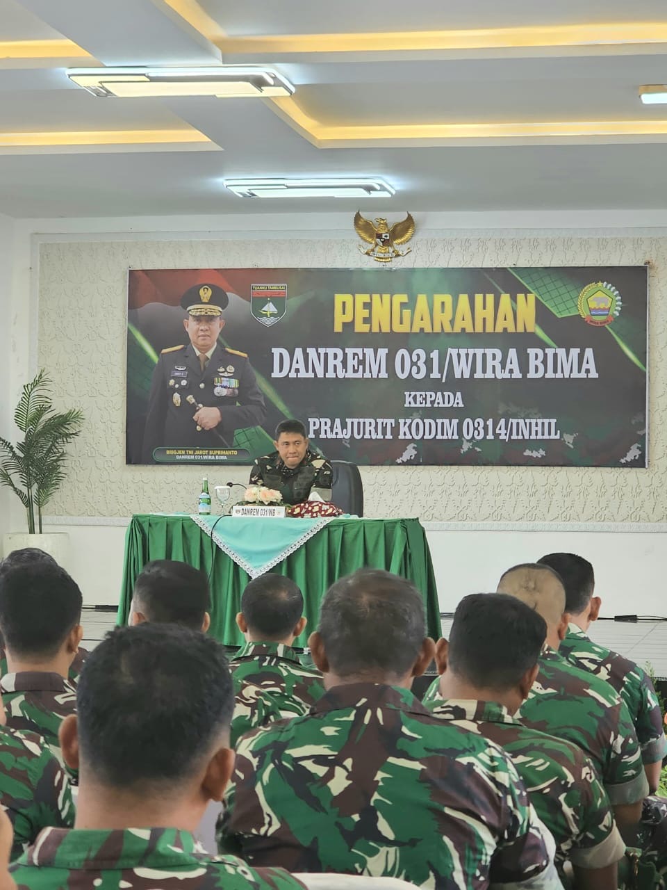 Danrem 031/WB di Inhil: Hindari Pelanggaran Sekecil Apa Pun, Jaga Kesehatan dan Semangat Pengabdian