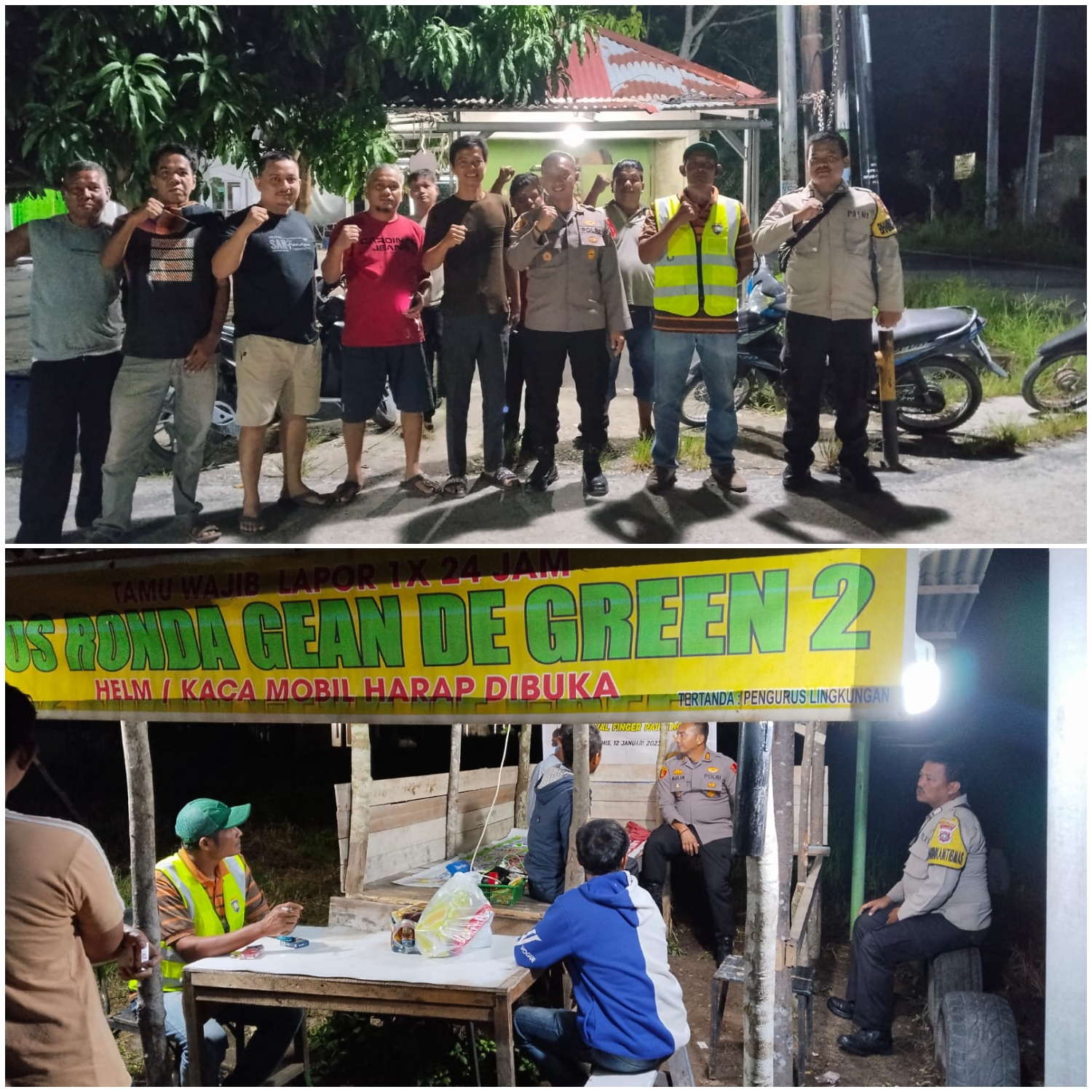 Ciptakan Rasa Aman Ditengah Masyarakat, Kapolsek Tambang Motivasi Warga Aktif Satkamling