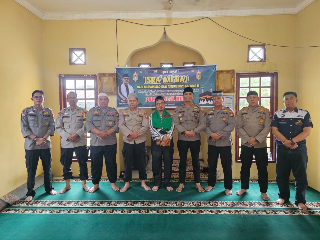 Polsek Siak Hulu Gelar Tausiyah Isra Miraj, Ingatkan Pentingnya Kualitas Ibadah Dan Kinerja Polri