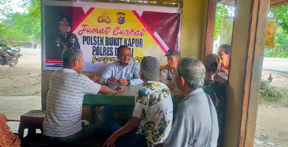 Polsek bukit kapur gelar kegiatan jumat curhat.