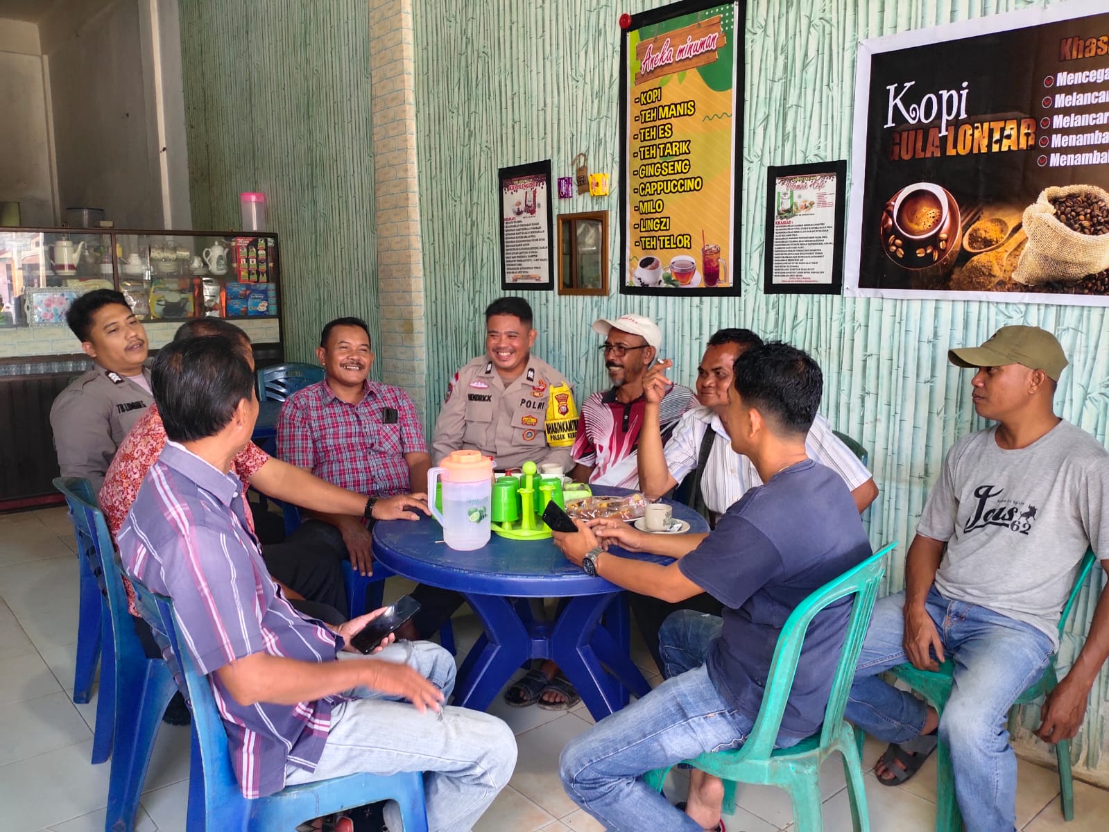 Wujudkan Cooling system Bhabinkamtibmas Polsek Keritang ambil langkah silaturahmi