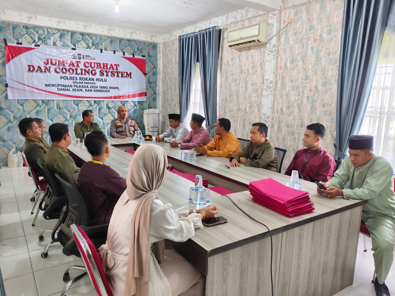 Jumat Curhat  Dan Cooling System Rutin Digelar Jajaran Sat Binmas Polres Rohul 