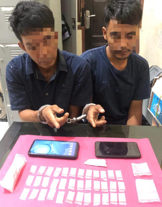 Lakukan Pengembangan, Resnarkoba Polres Kampar Kembali Tangkap 2 Pelaku dan 37 Paket Shabu