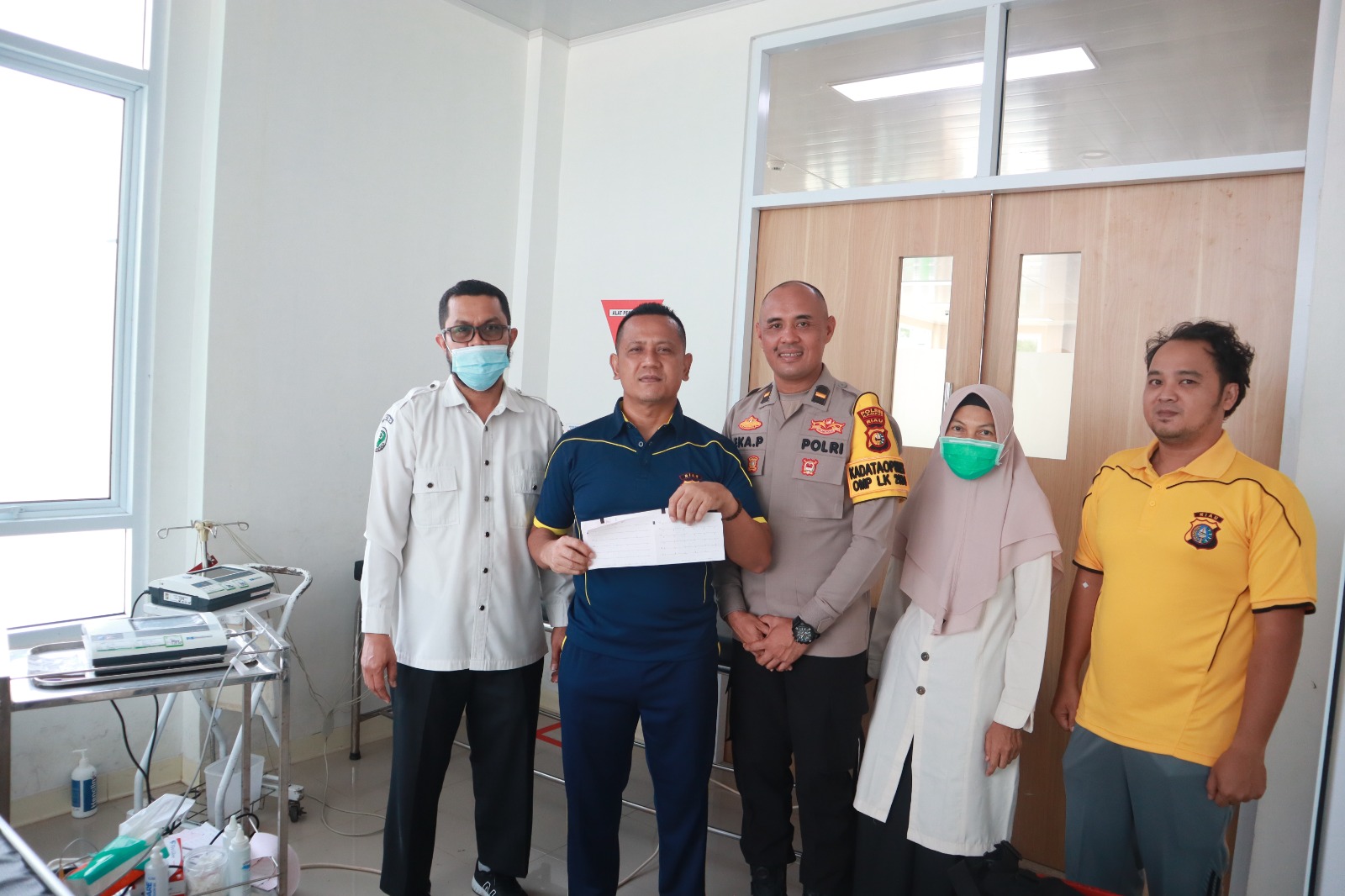 Deteksi Dini Kesehatan Anggota, Polres Kampar Lakukan MCU Berkala