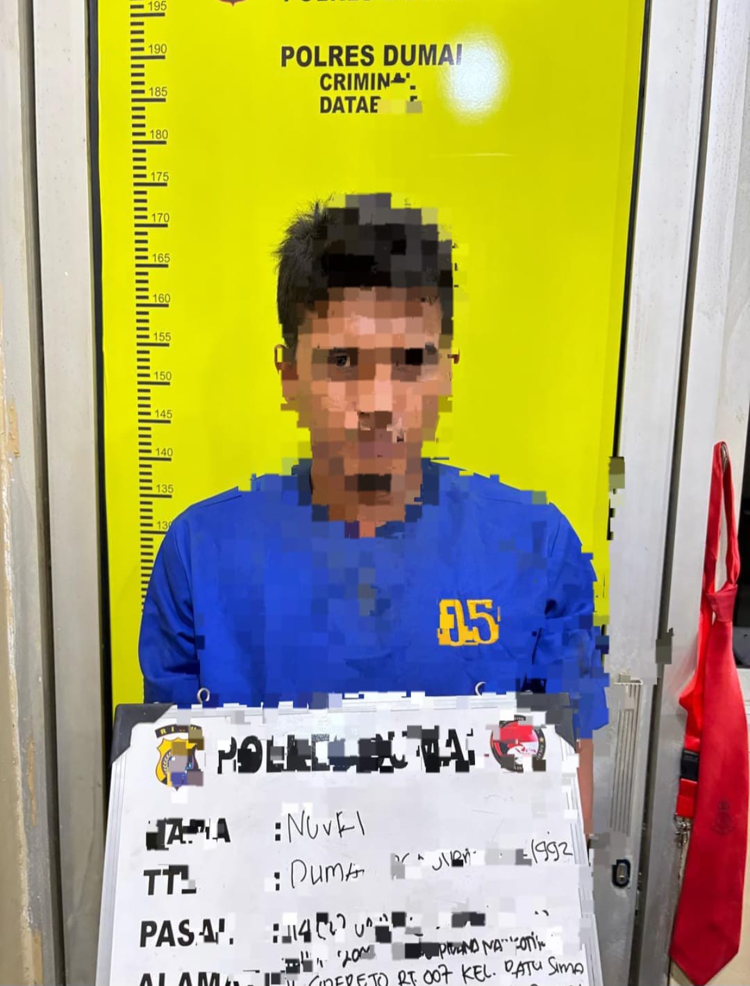 Polres Dumai Amankan Tersangka dan Barang Bukti Sabu