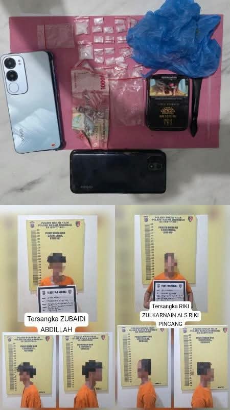 Polsek Bagan Sinembah Tangkap Pengedar Shabu, 7 Gram Disita Dua Tersangka Positif Narkoba