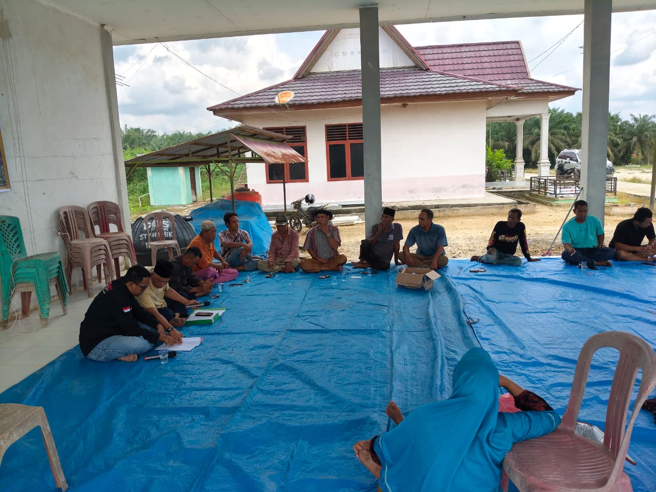 RAT Koperasi Unit Desa Teluk Sono Jaya Rohul Sempat Ricuh, Dana Rp375 Juta Tak Tentu Rimbanya, Pengu
