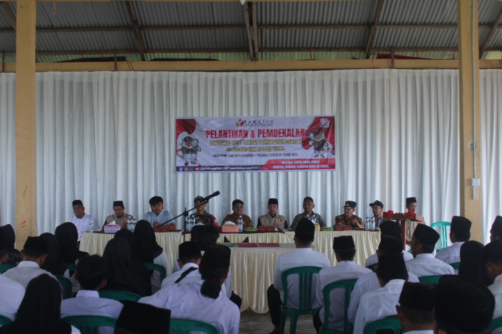 65 orang pengawas TPS Batang Tuaka Dilantik Siap Kawal Pilkada serentak 2024