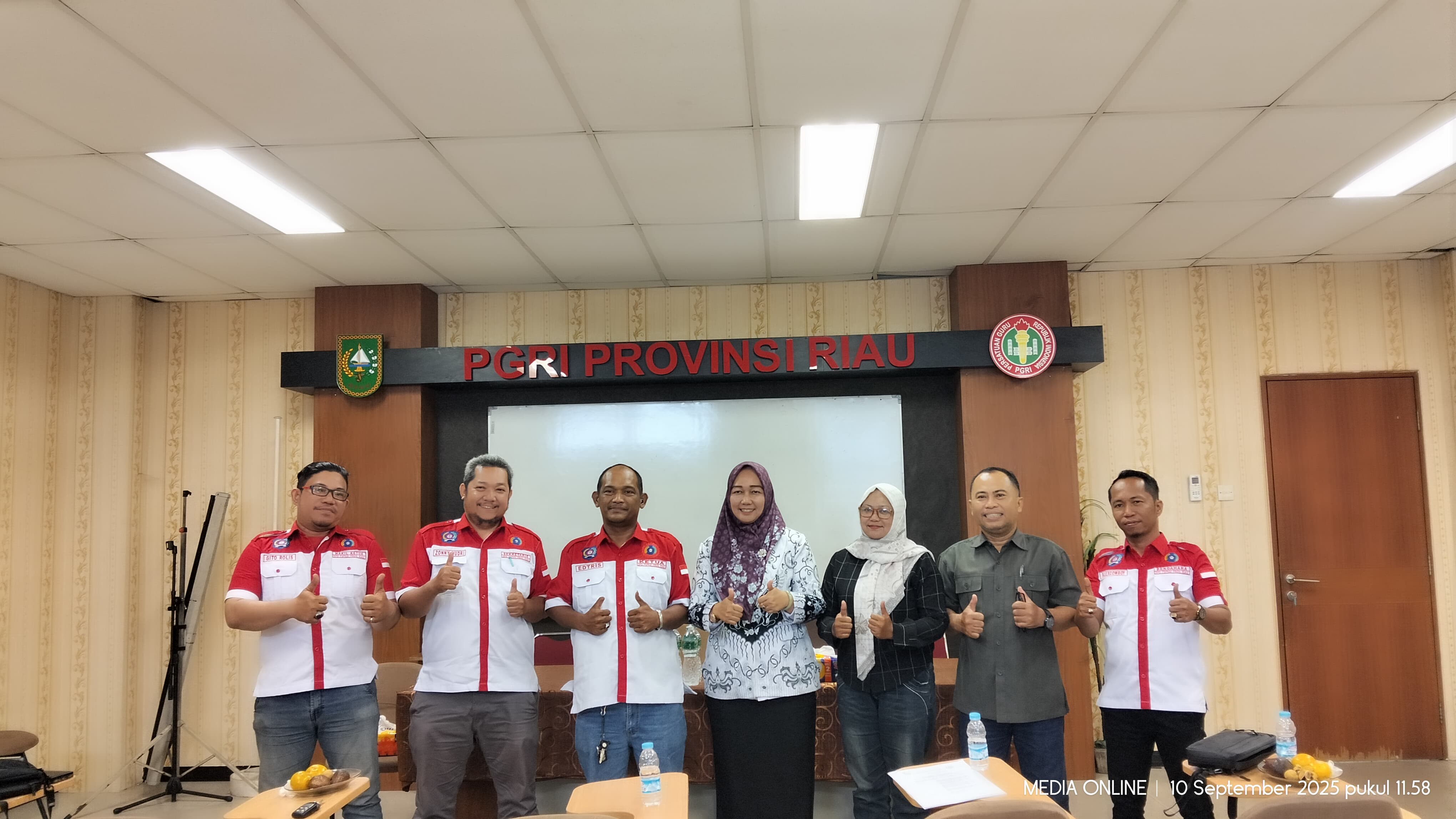 FSPKSI DPDP Provinsi Riau, Melakukan Pertemuan Bersama PGRI Provinsi Riau
