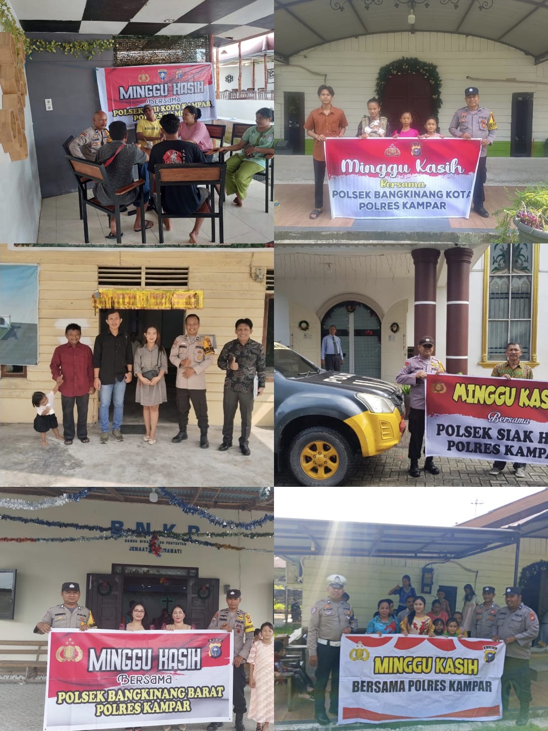 Polres Kampar Merajut Kebersamaan di Minggu Kasih, Dengarkan Keluhan, Berikan Solusi, Kapolres: Kepe