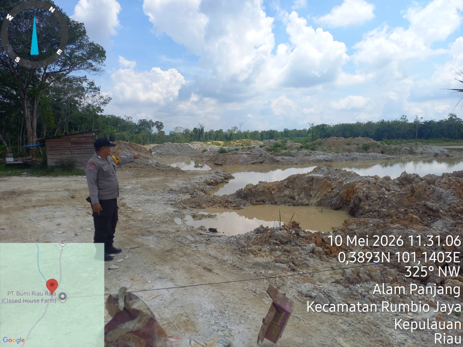 Pengecekan Lokasi Galian C Desa Simpang Petai Temukan Tidak Ada Aktivitas, Lokasi Sudah Tutup Sejak 