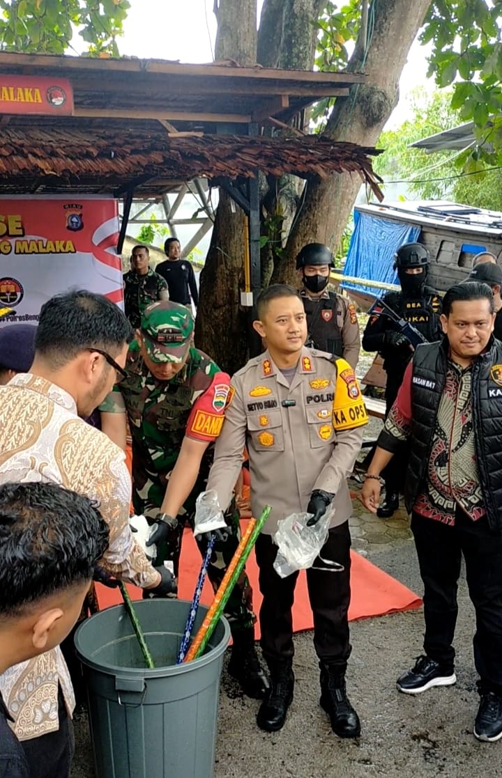 Polres Bengkalis Musnahkan Barang Bukti 15,7 kg Narkoba