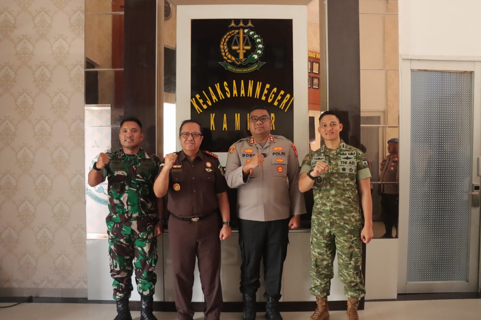 Kompak! Polres Kampar & Seluruh Polsek Silaturahmi Ke TNI dan Kejaksaan
