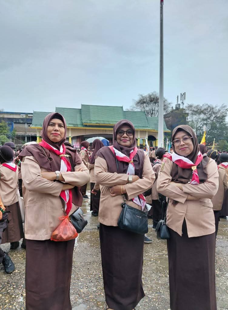 SDN 010 Sei Beringin Tanamkan Semangat Pramuka melalui Upacara HUT ke 64 di lapangan gajah mada
