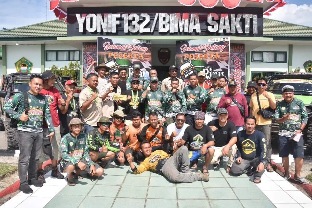 Lomba Riau Off road Adventure 2024 secara resmi di tutup Danrem 031/Wira Bima.
