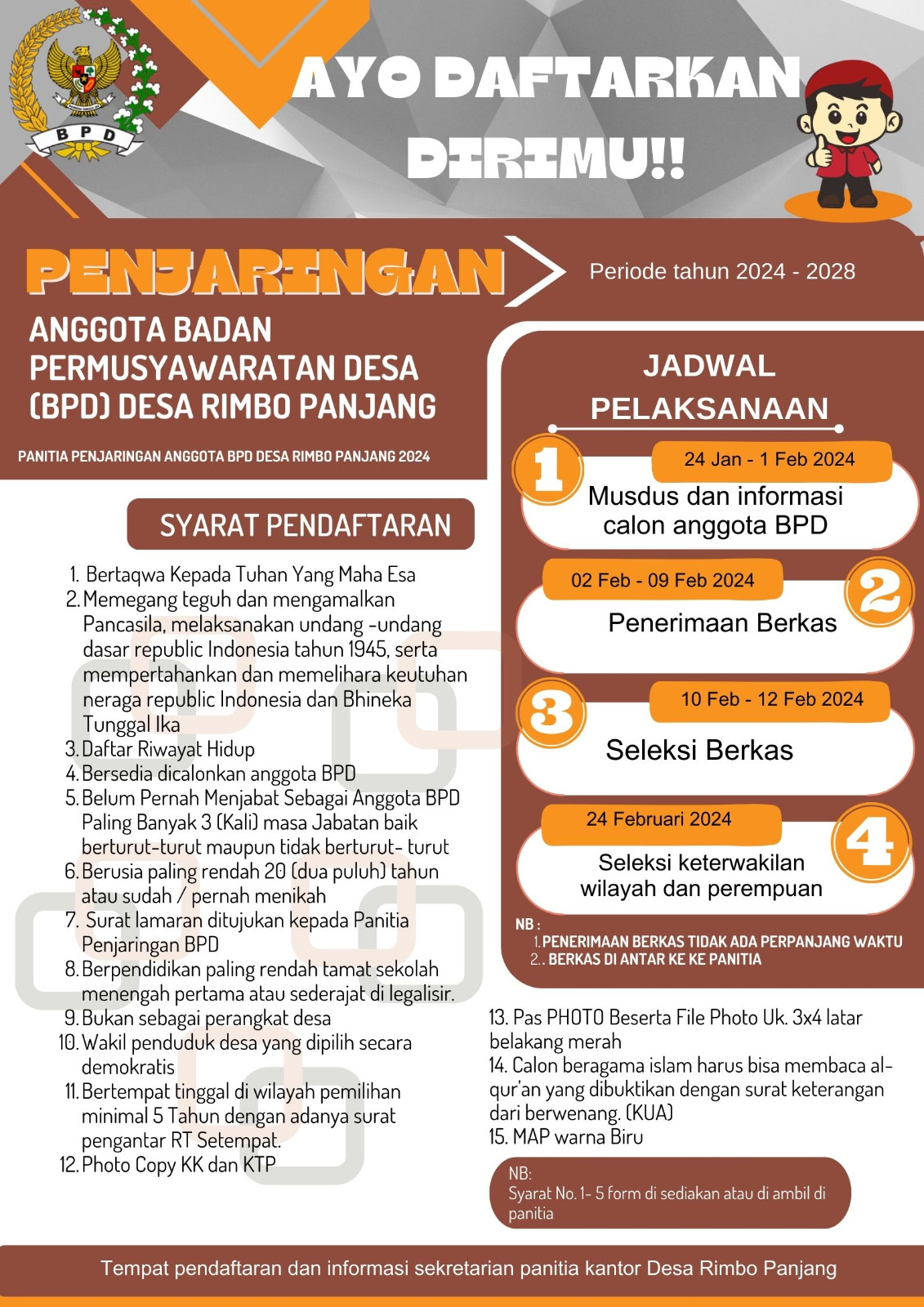 Seleksi Pemilihan Anggota BPD Rimbo Panjang Sepertinya Penuh Dengan Rekayasa