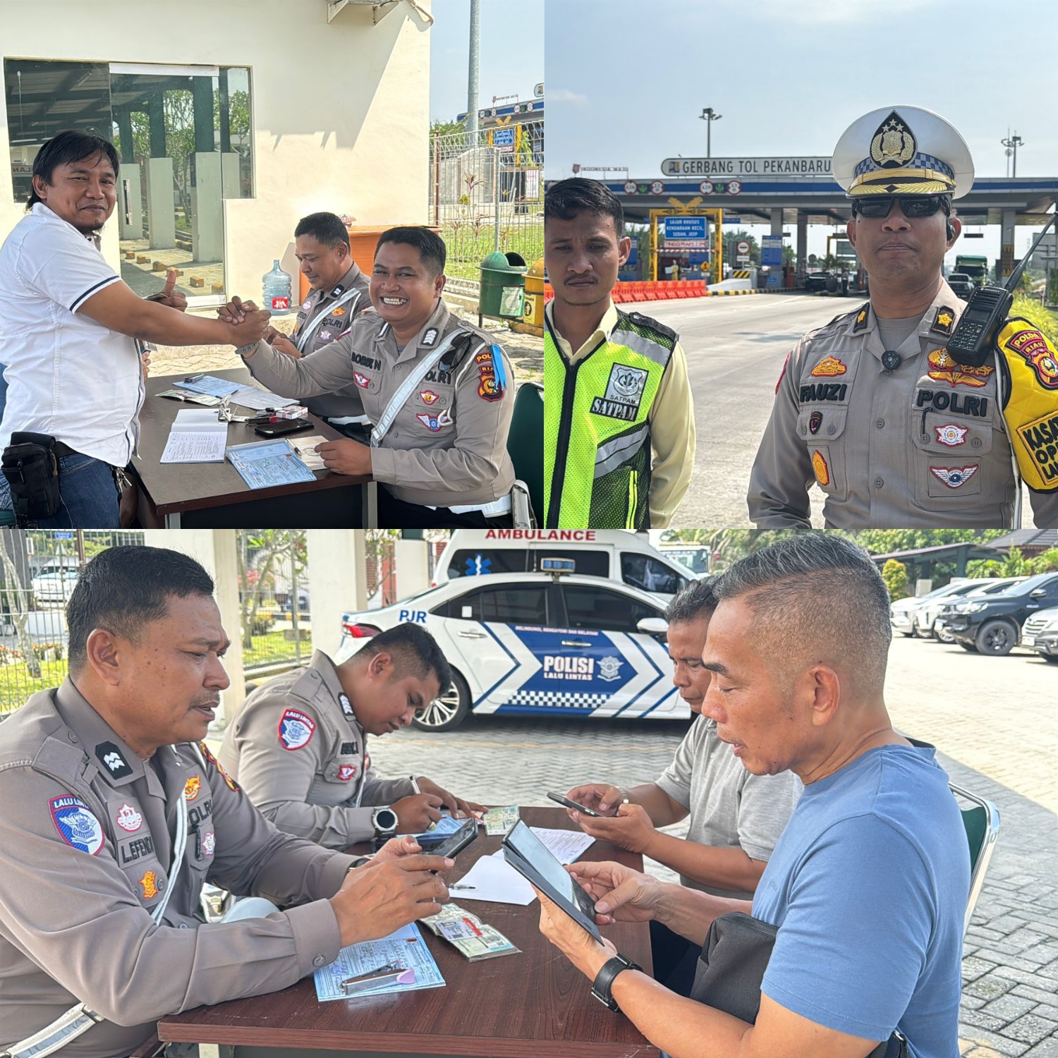 Satgas Gakkum Tindak Pengemudi Ngebut di Tol Pekanbaru Dumai Gunakan Speed Gun