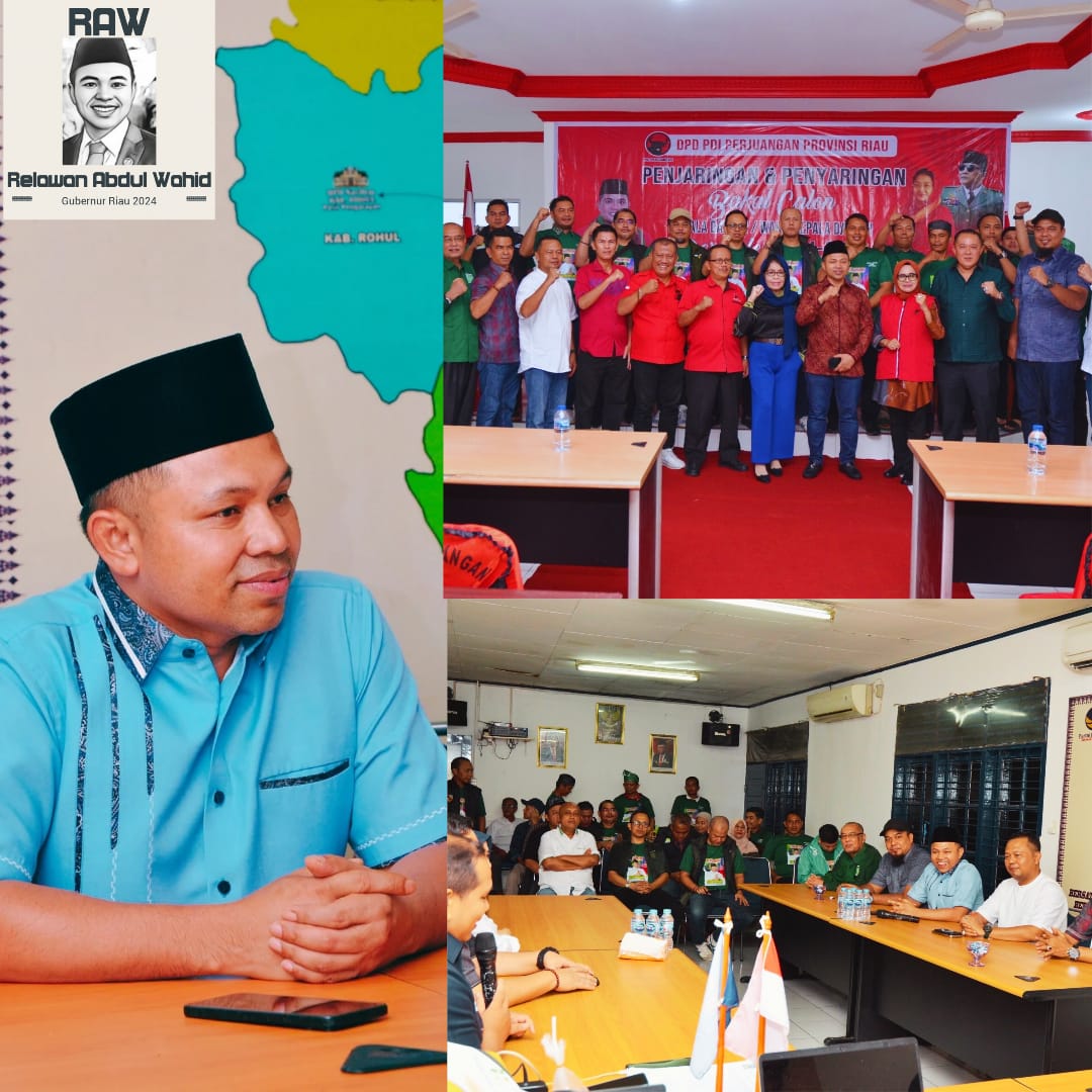 Bawa Visi Riau Maju, Bakal Calon Gubernur Riau Abdul Wahid Mendaftar ke PDI-P dan Nasdem