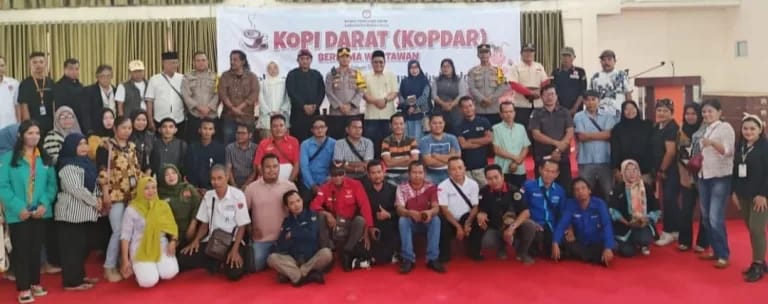 Kondu Insan Pers Ngopi Darat, KPU Rohul Bahas Pentingnya Peran Media Dalam Pilkada 