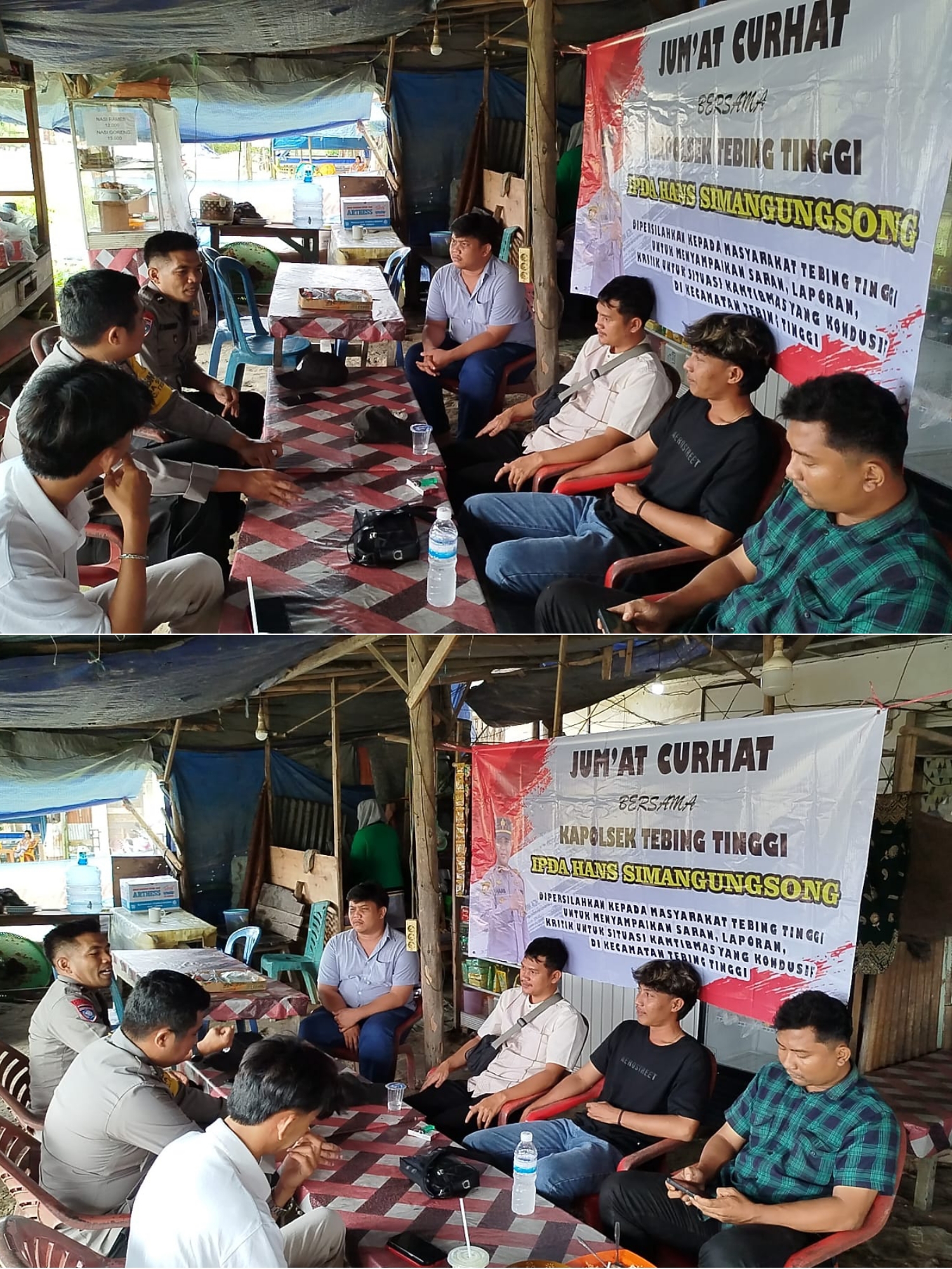 Jumat Curhat Polsek Tebing Tinggi Bersama Masyarakat Dengan Tajuk Komunikasi Polisi Dan Masyarakat S