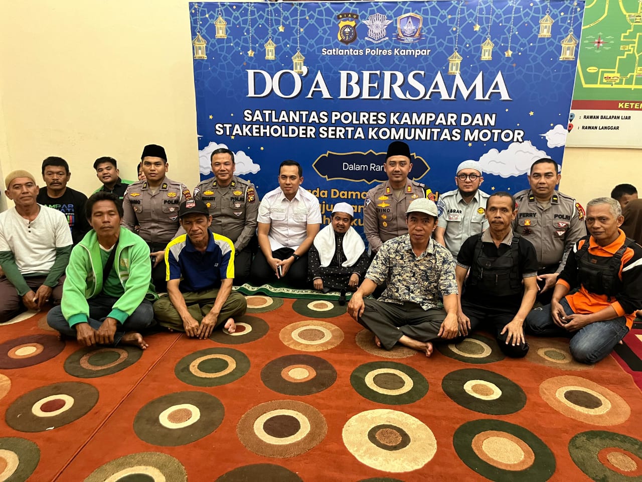 Cooling System, Satlantas Polres Kampar Doa Bersama dalam Rangka Menjaga Kondusifitas Jelang Pilkada