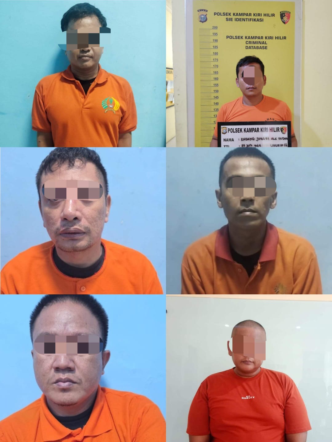 Polsek Kampar Kiri Hilir Tangkap 6 Pelaku Penipuan Bermodus Jual Sepeda Listrik