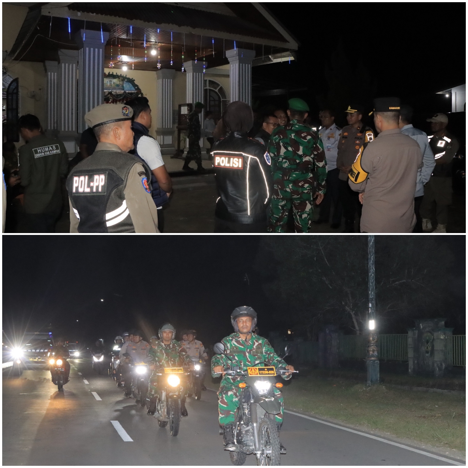 Polres Kampar Siaga Natal, Wakapolres Berikan Arahan Patroli Humanis Jamin Keamanan