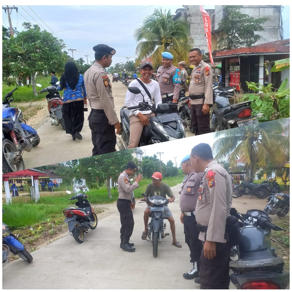 Patroli Dialogis dengan Pengendara Roda Dua, Anggota Polsek Reteh beri Himbauan Kamtibmas