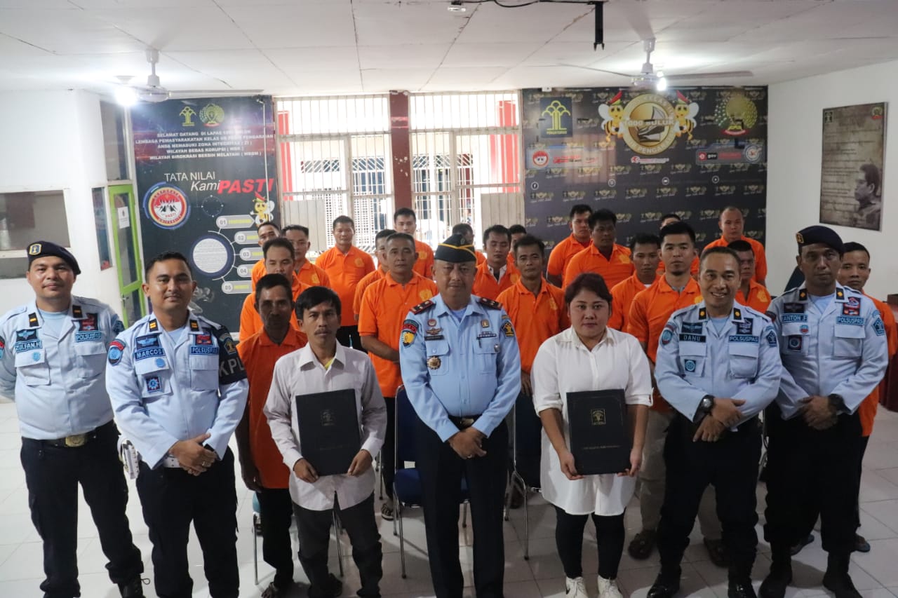 Lapas Pasir Pengaraian 81 WBP Nasrani Dapat Remisi Hari Raya Natal 2022