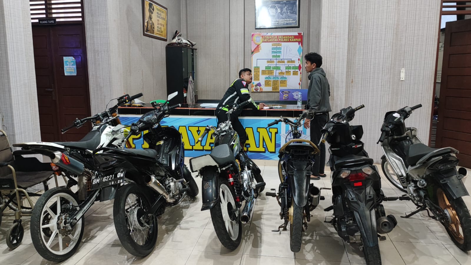 7 Unit Sepeda Motor di Amankan Saat Razia Balap Liar