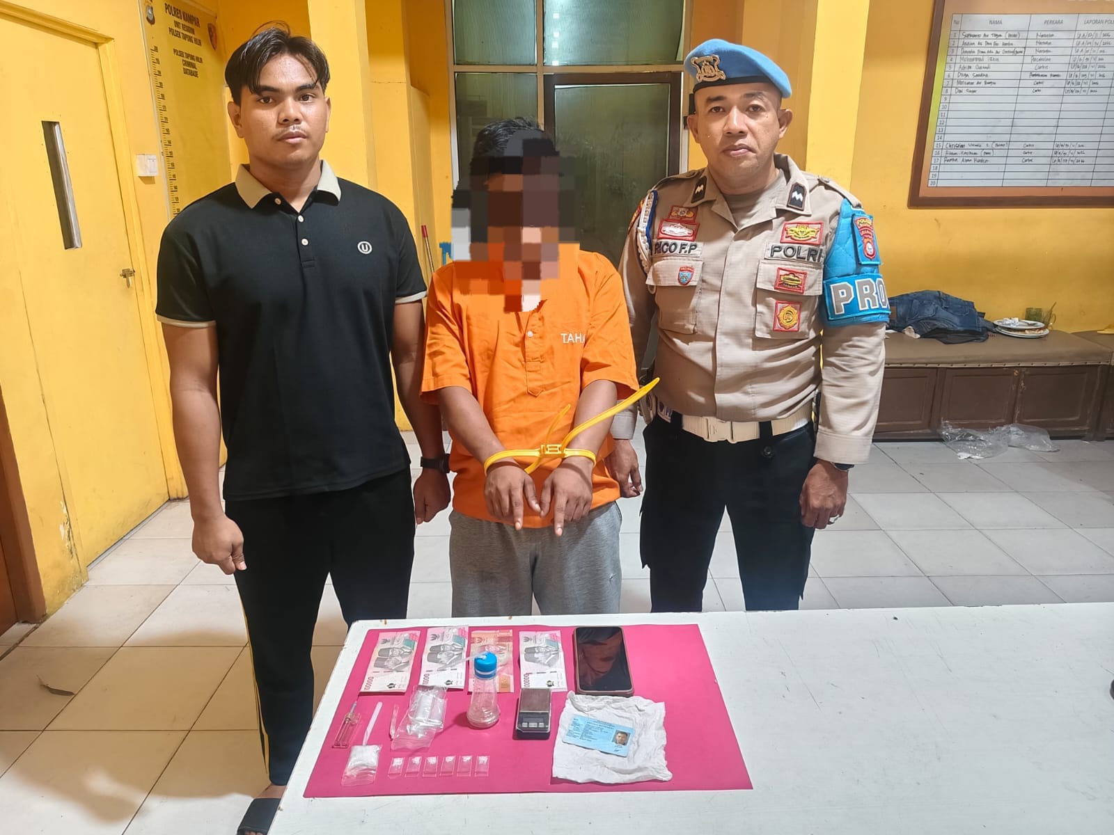 Polsek Tapung Hili Tangkap Pelaku Narkoba Saat Ingin Transaksi