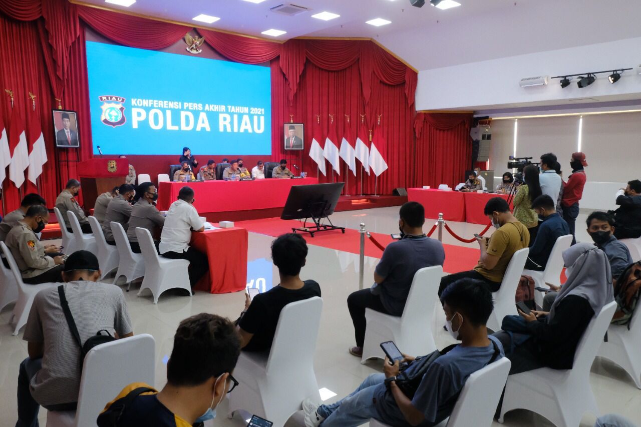 Selama Tahun 2021, Polda Riau Gagalkan Peredaran Hampir 700 Kg Sabu, dan 92.695 Butir Pil Ekstasi