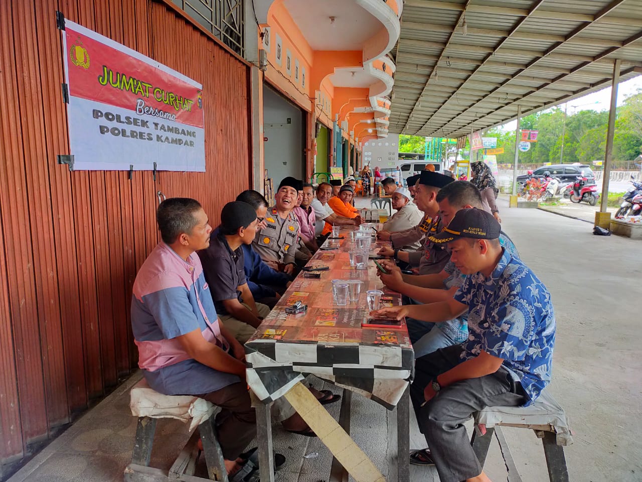 Jumat Curhat, Begini Tanggapan Kapolsek Tambang Respon Keluhan Warga