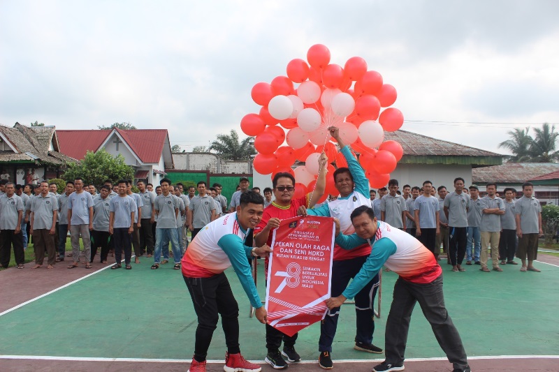 Menyambut HUT RI dan HDKD, Rutan Rengat Gelar Porseni