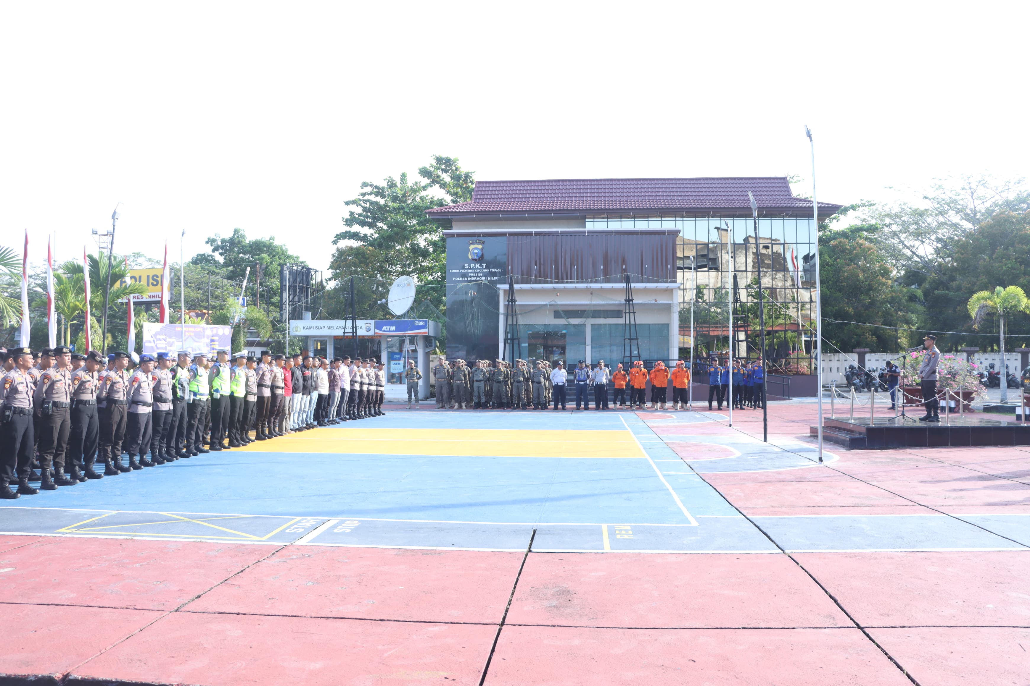Polres Inhil Apel Gabungan Persiapan Pengamanan Malam Takbiran Idul Adha