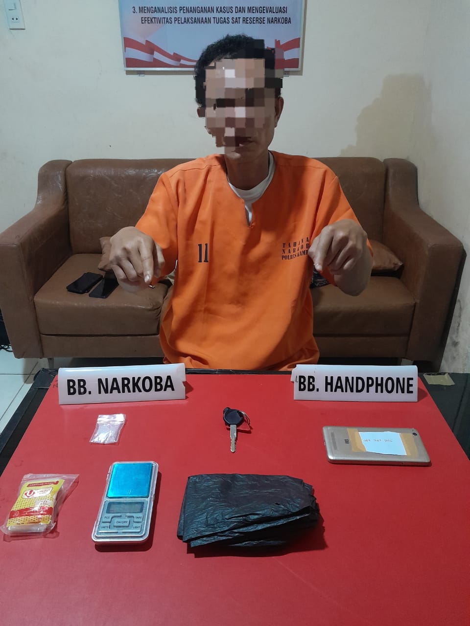 Satnarkoba Polres Kampar Tangkap Pengedar Sabu, Amankan Barang Bukti 2,02 Gram