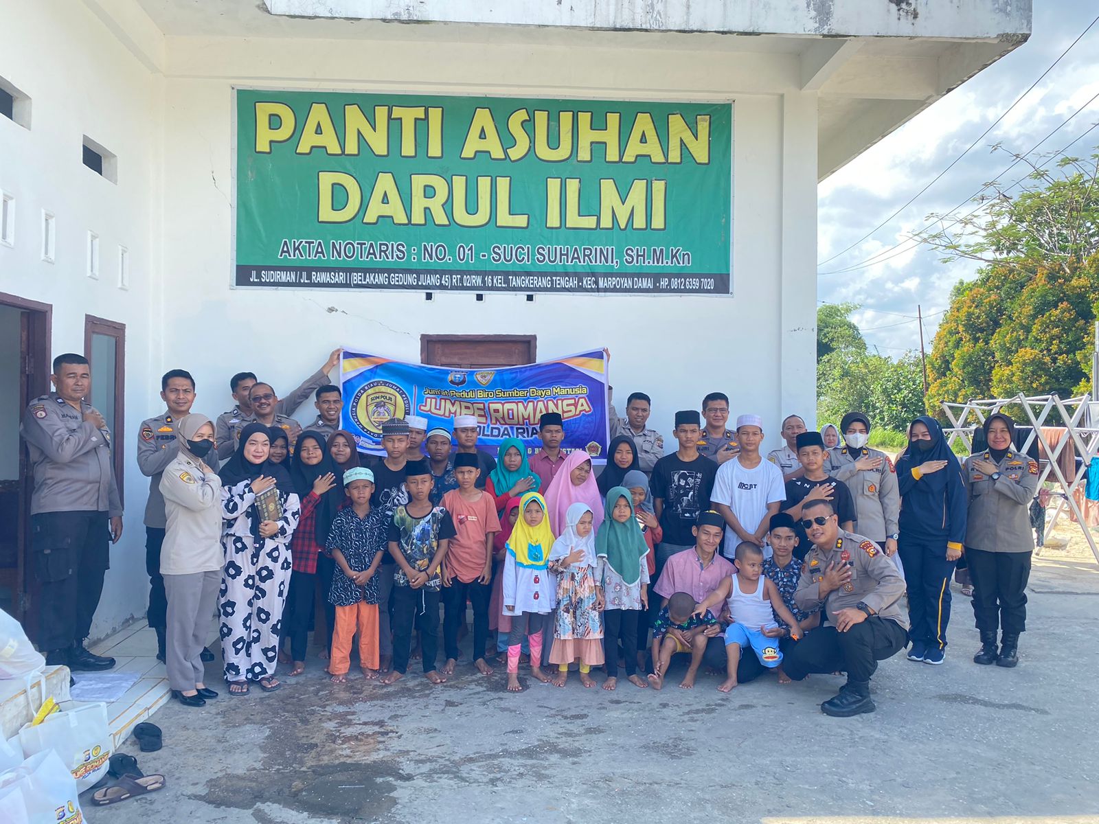 JUMPE ROMANSA POLDA RIAU Kembali Sambangi Panti Asuhan Dan Beri Santunan