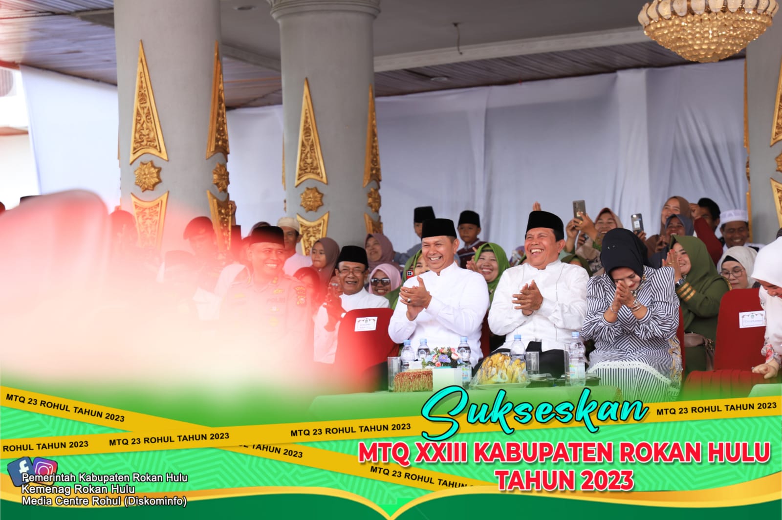 Ribuan Masyarakat hadiri Tabligh Akbar Isra dan mi,raj dalam rangka pembukaan MTQ tingkat Kab. Rohul