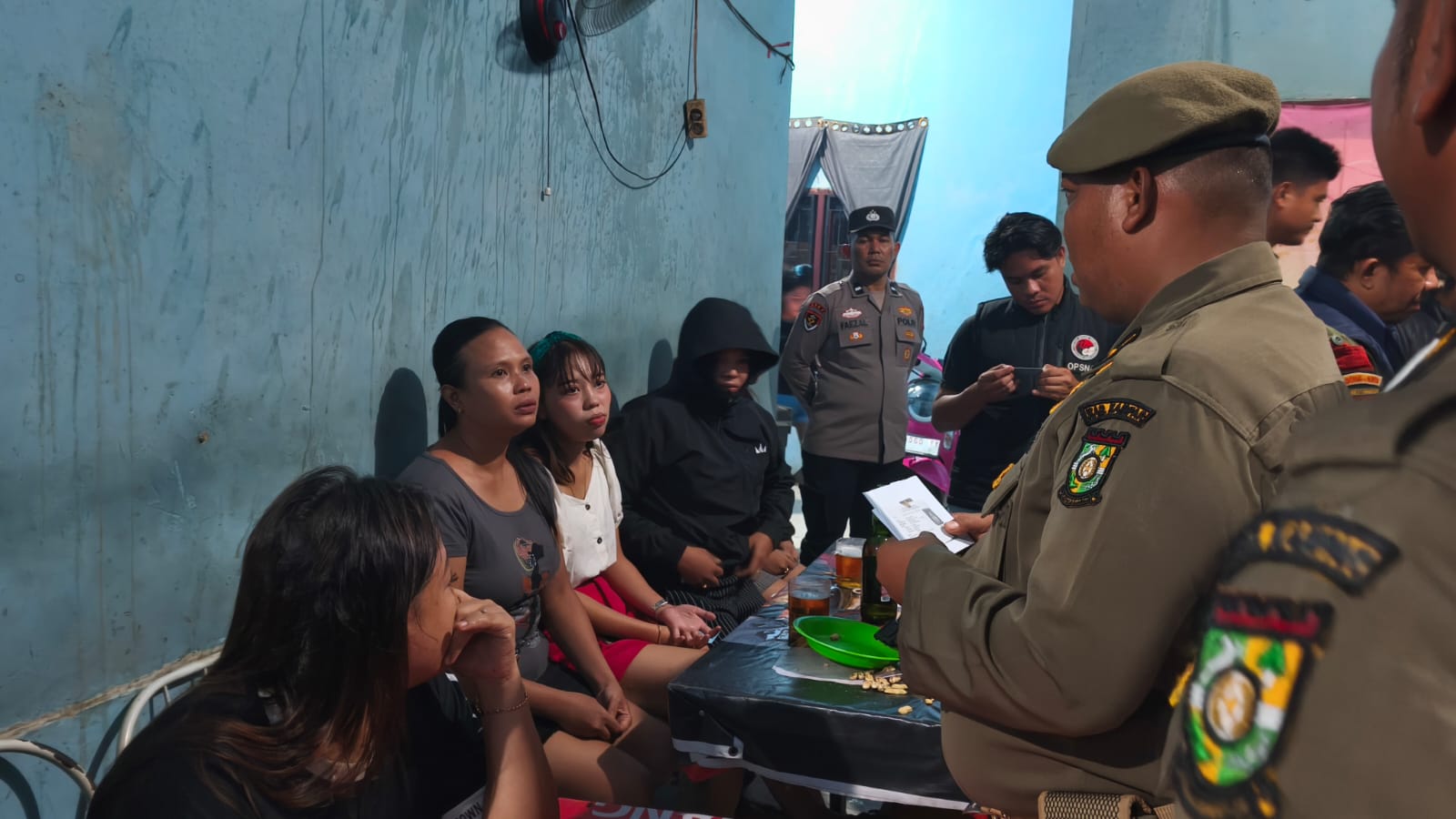 Jaga Kamtibmas, Polres Kampar Laksanakan Razia Gabungan Sasar Sarang Narkoba di Wilayah Kampar Kiri