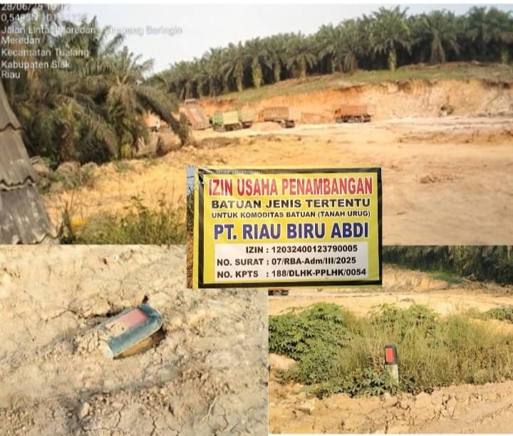 Diduga Paparkan Perizinan Tidak Terdaftar,Galian C Merusak Rambu-rambu Jalan Lintas Maredan  