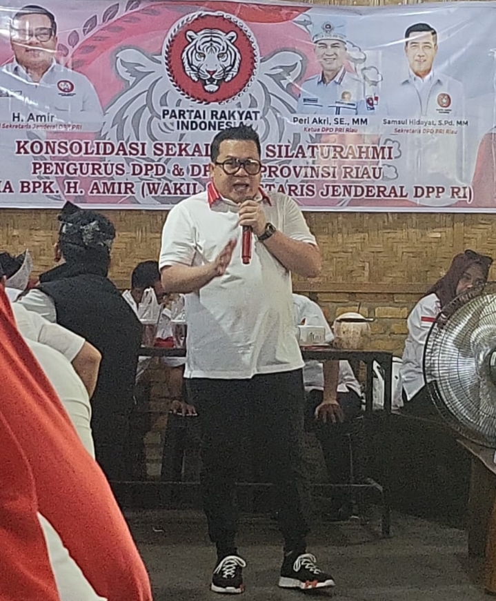 KONSOLIDASI KADER PARTAI RAKYAT INDONESIA RIAU WASEKJEND DPP PRI SIAPKAN PROGRAM MAKAN GRATIS DAN WI