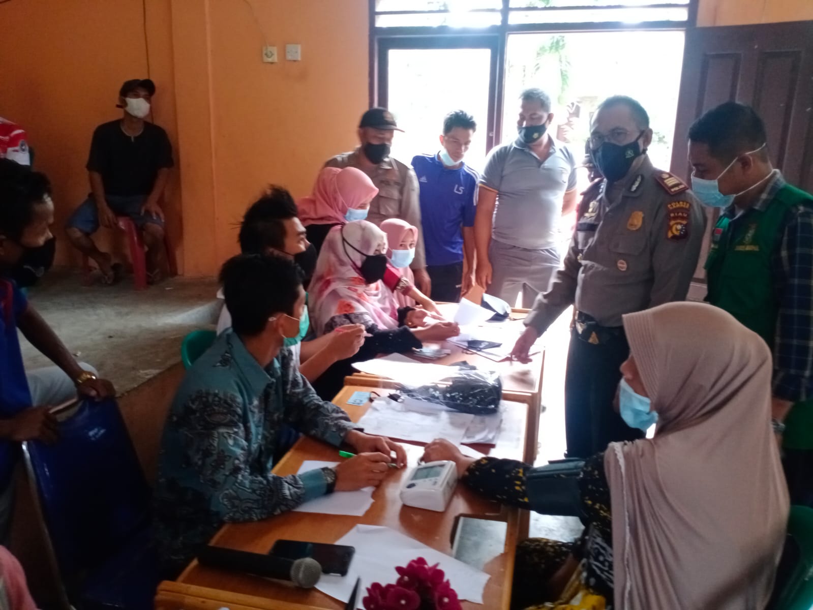 Vaksinasi di Kab. Kampar Hari ini Capai 8.643 Orang, Yang Belum Dihimbau Untuk Segera Vaksin