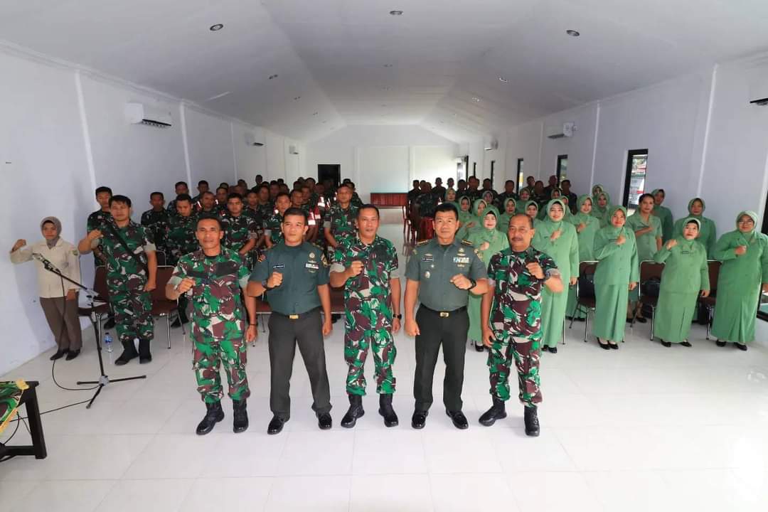 Penyuluhan Binrohis dan Bintalidjuang di Kodim 0419/Tanjab oleh Bintaljarahdam II/SWJ