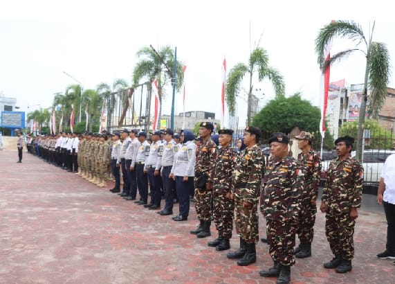 Polres Dumai Gelar Apel Kesiapsiagaan Pengamanan Perayaan Hari Paska.