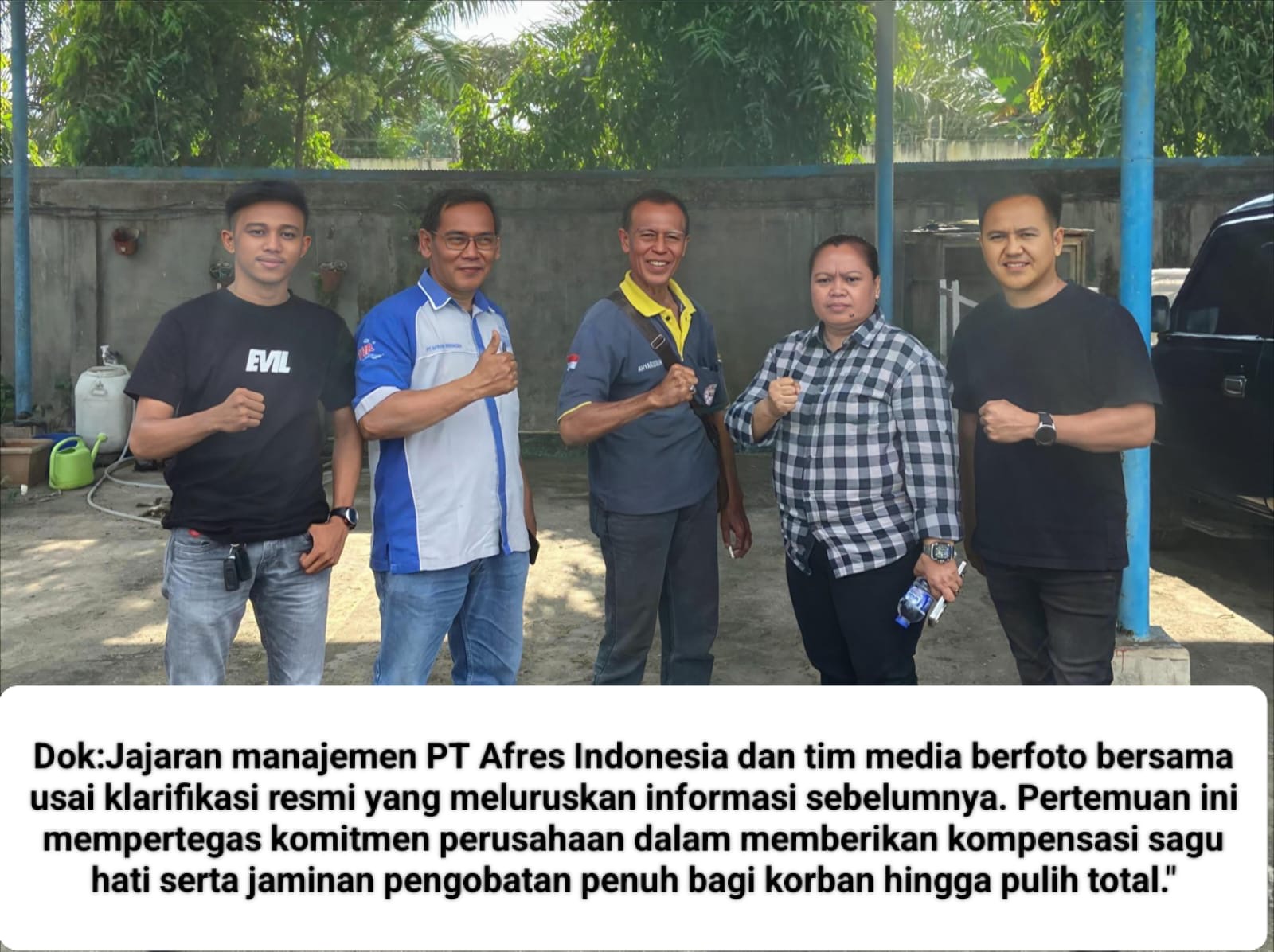 Klarifikasi Resmi PT Afres Indonesia: Bersama Korban dan Keluarga, Manajemen Jamin Hak Kesejahteraan