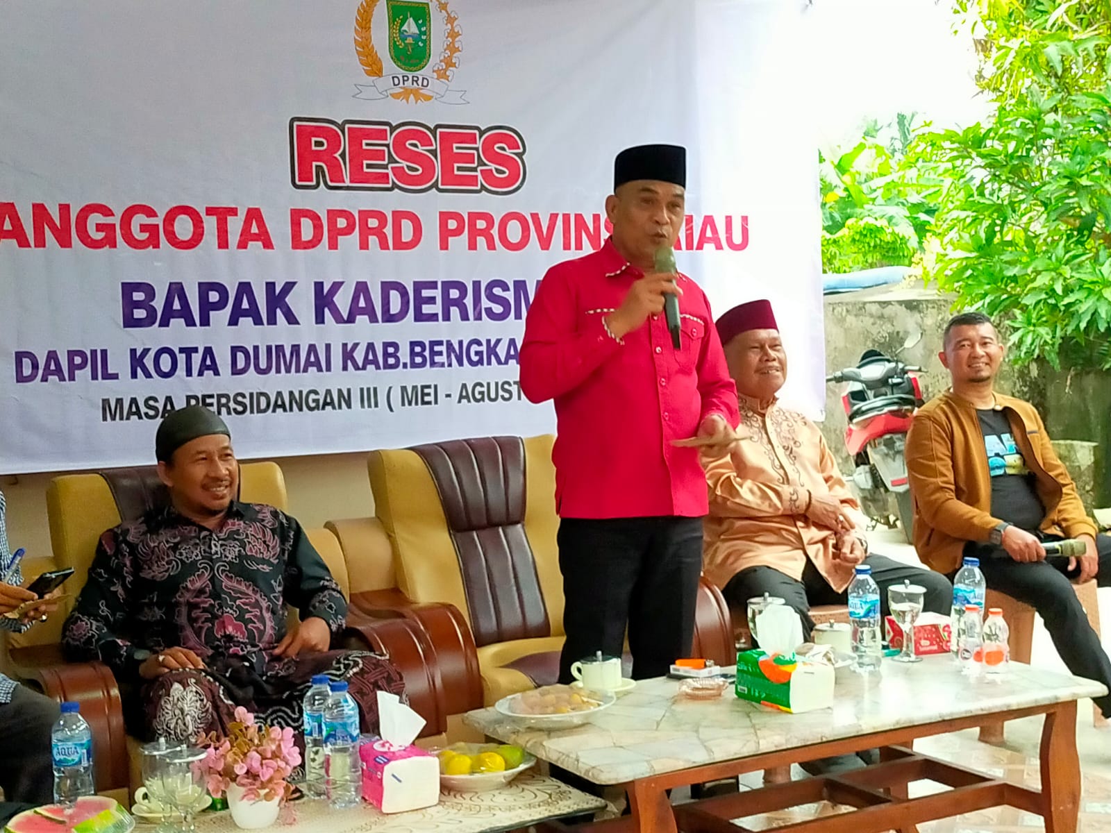 Ketua DPRD Propinsi Kaderismanto Jemput Aspirasi Masyarakat Wonosari Bengkalis