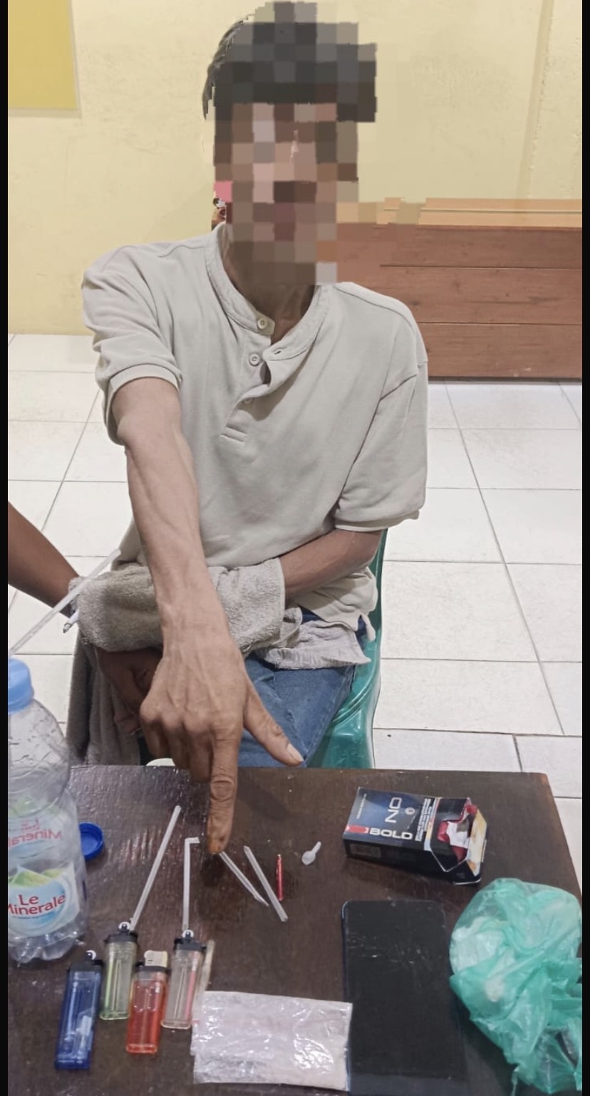 Polsek XIII Koto Kampar Amankan Pelaku Pencurian yang Juga Diduga Penyalahgunaan Shabu