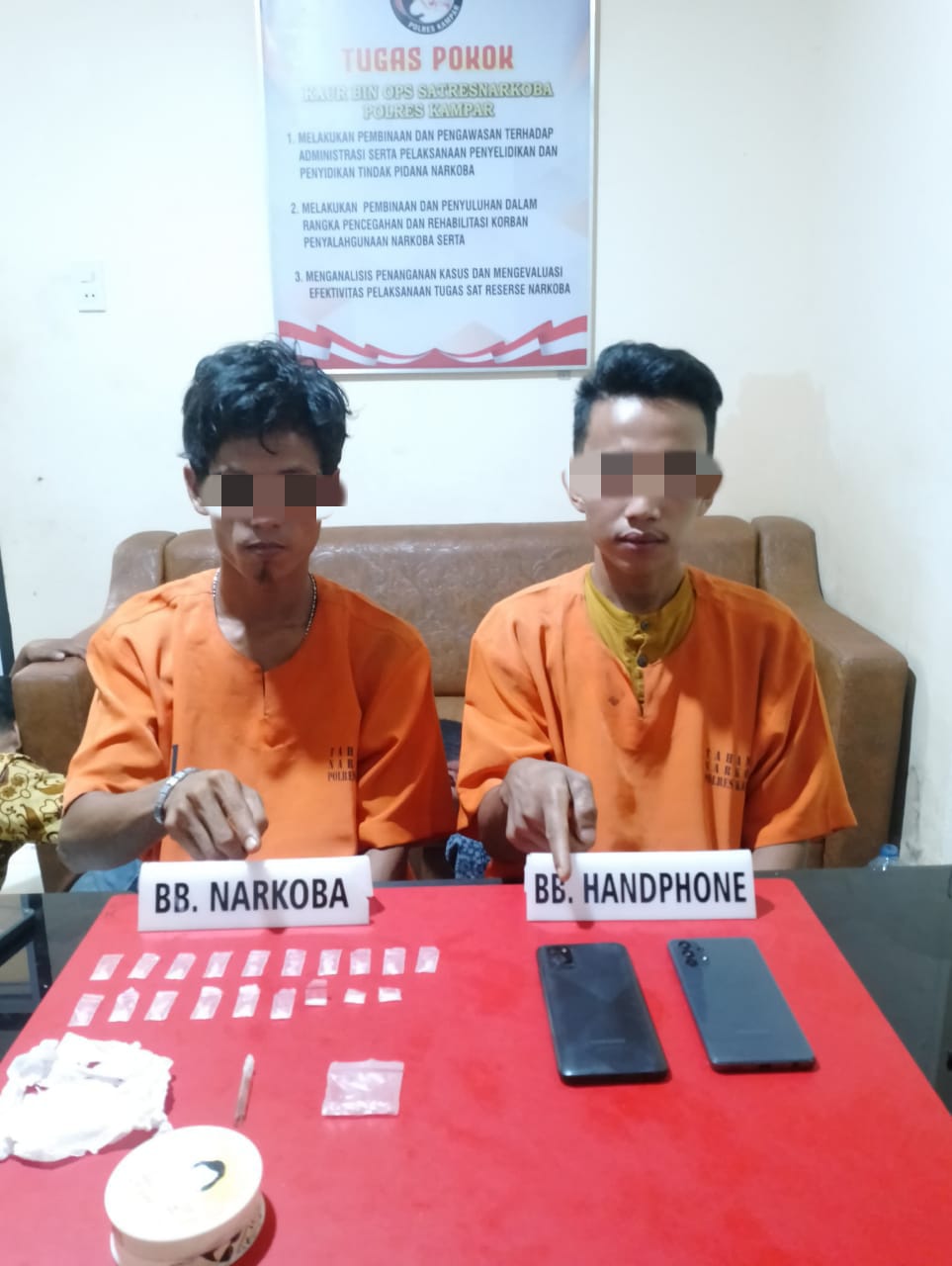 19 Paket Narkoba Berhasil Diamankan Dari Dua Pelaku Warga Desa Pulau Birandang